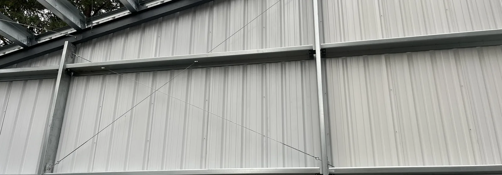 Engineered steel package and materials delivered to a North Idaho building site